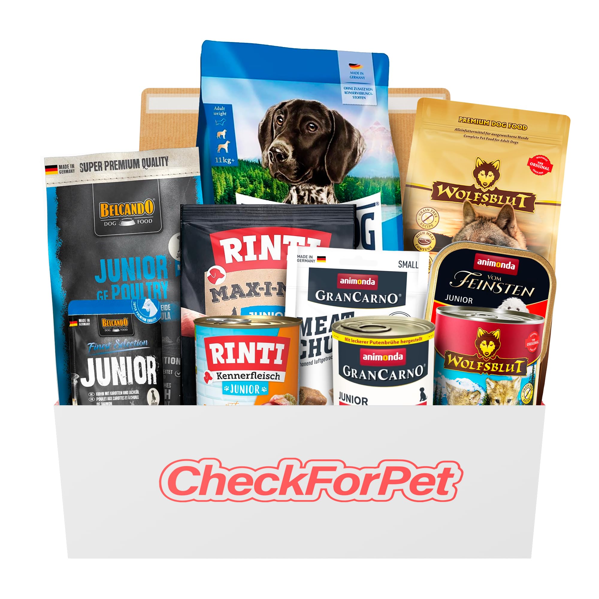 CheckForPet Best Rated Probierpaket Hundefutter für alle Lebensphasen