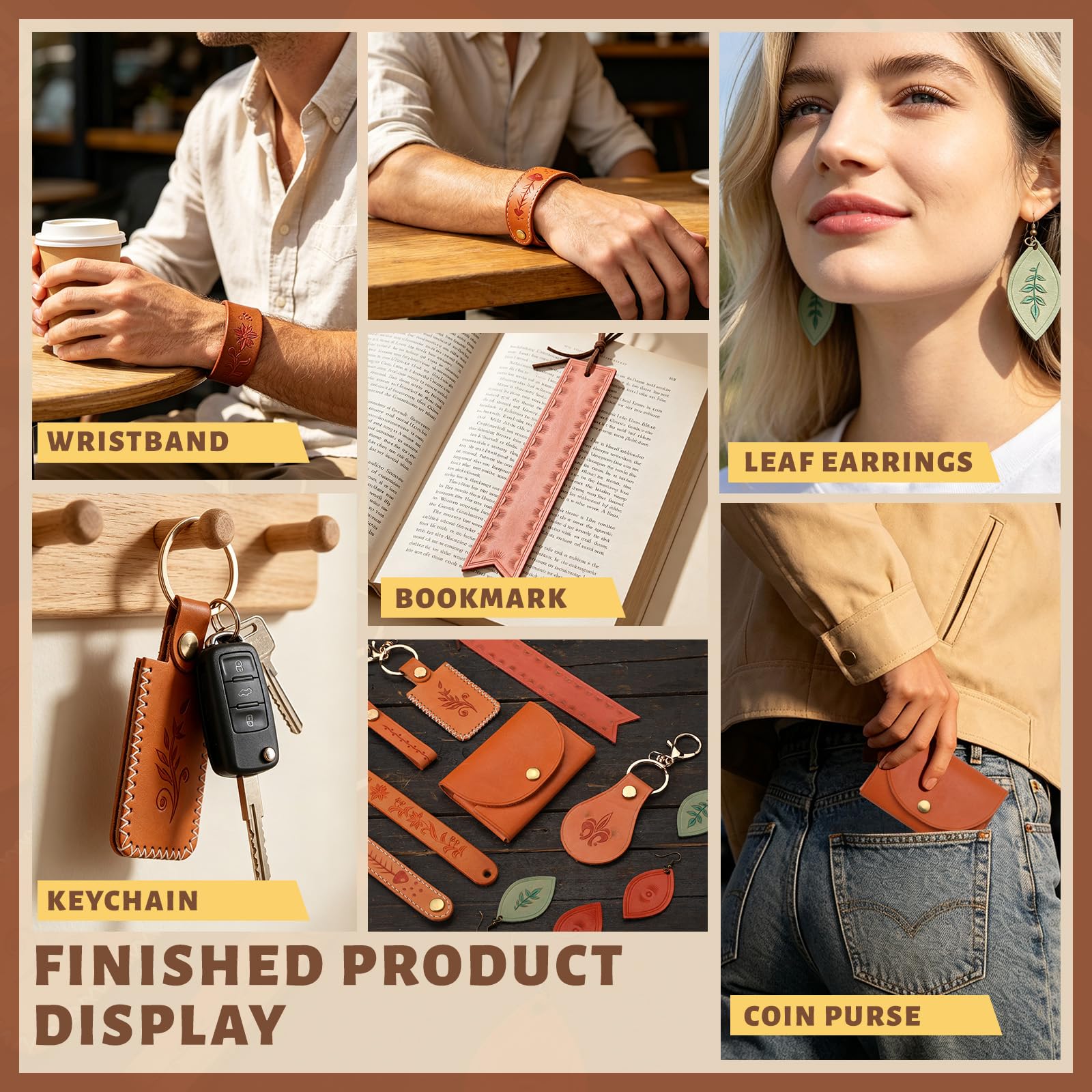 Leather Crafting Kit - Beginner Tools & Supplies -3 Leather Crafting Kit - Beginner Tools & Supplies -3