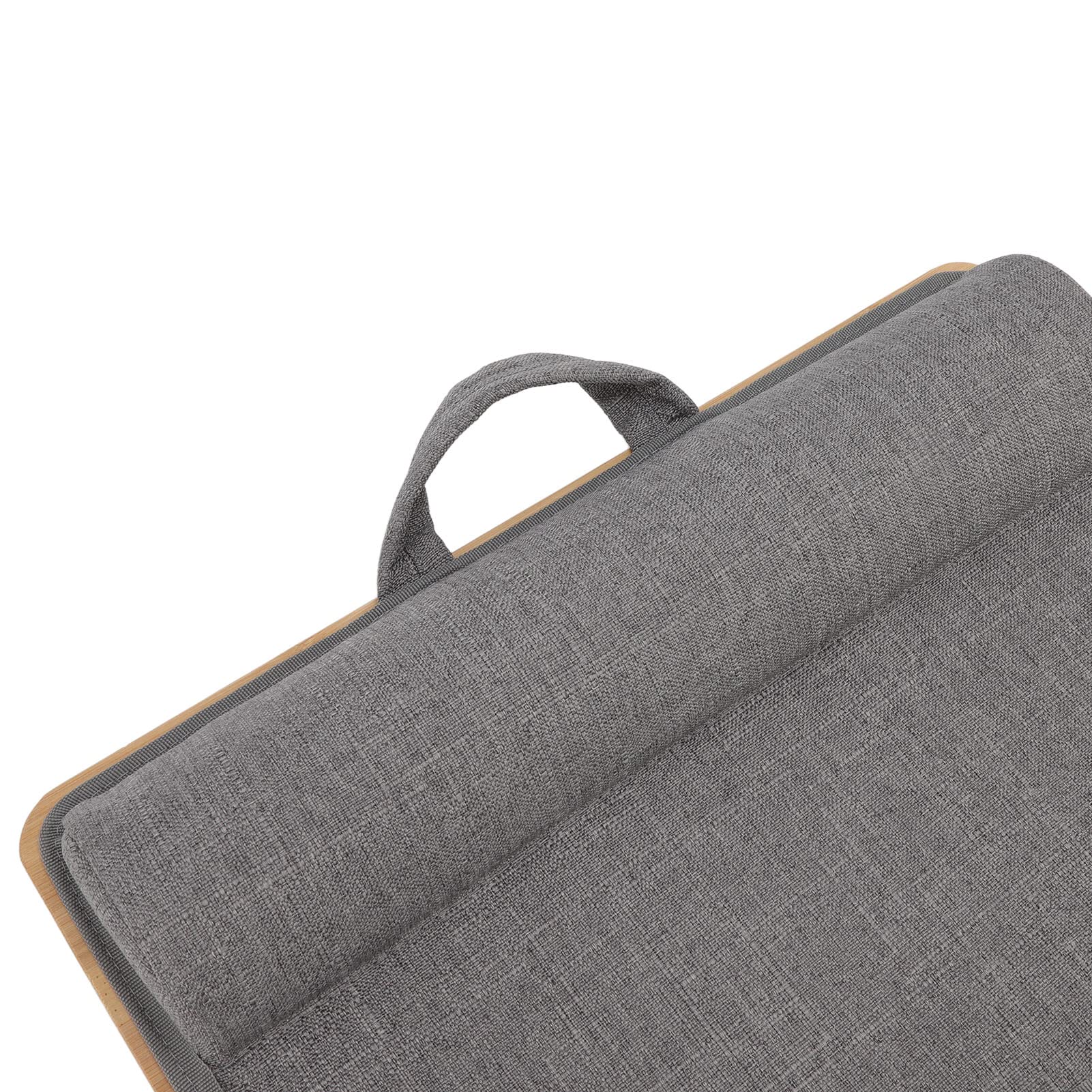 Bureau d’appoint en Bambou pour Ordinateur Portable, Support Multifonctionnel et Portable pour Ordinateur Portable, à Utiliser sur Le lit ou Le canapé, Plateau Ergonomique avec