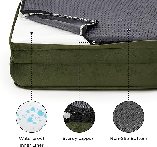 Miniatura 3 de Bedsure - Cama ortopédica mediana para perros, sofá cama impermeable para perros medianos, espuma de soporte con funda extraíble y lavable, forro