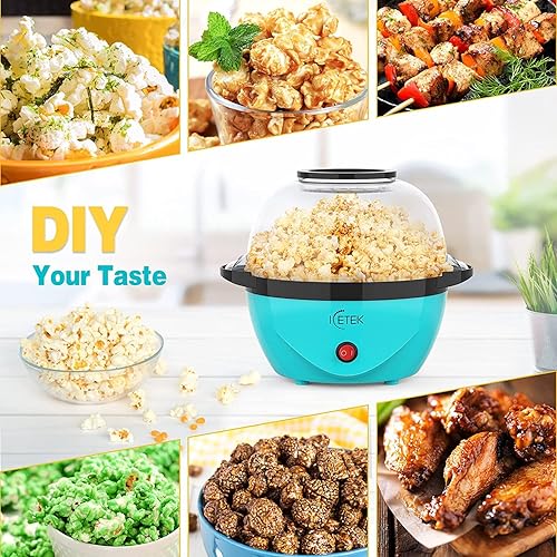 Miniatura 3 de Máquina de palomitas de maíz máquina eléctrica de aceite caliente 99 de tasa de estallido placa antiadherente con agitación eléctrica taza y cuchara