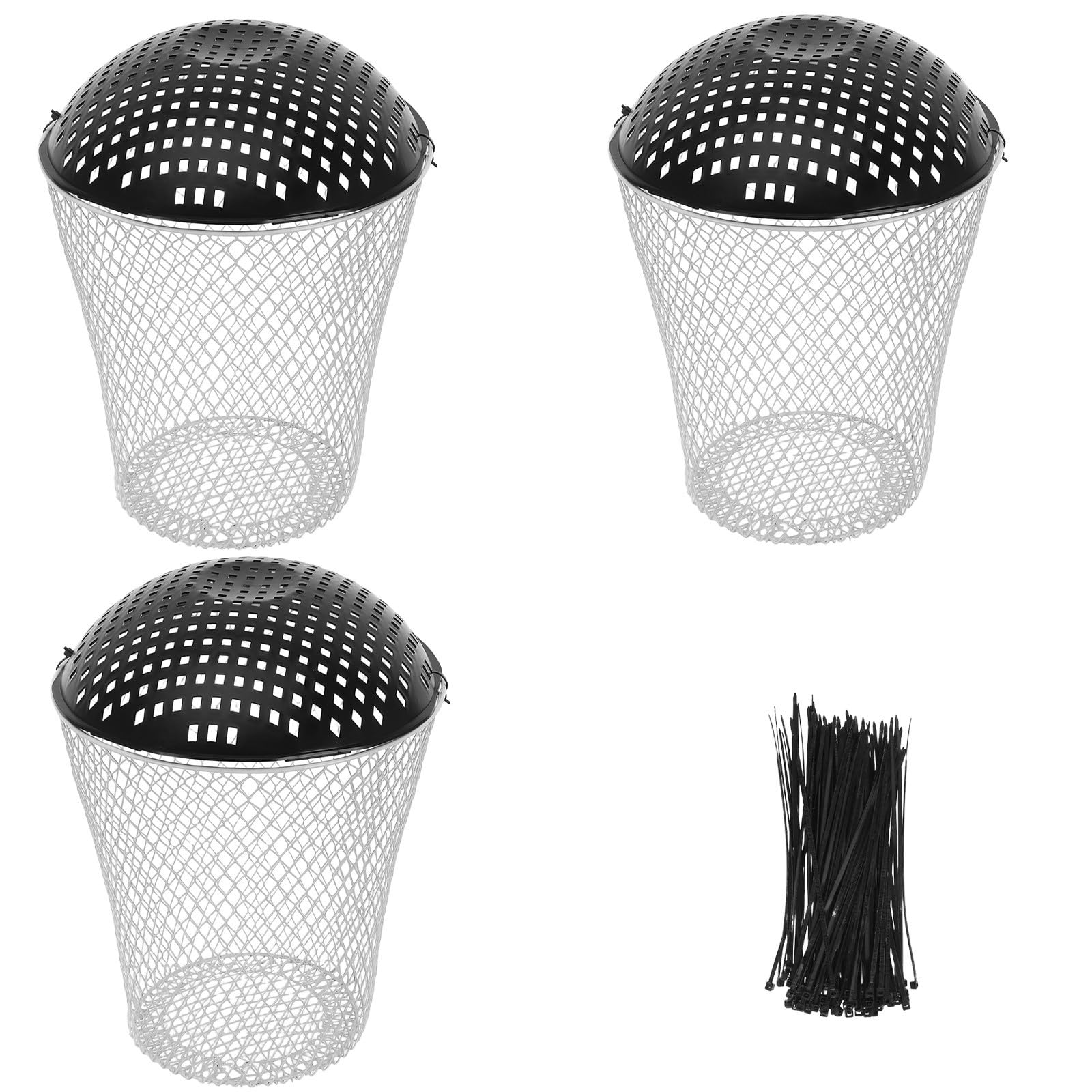 Compostador Subterráneo para Lombrices Ventilado de Metal Blanco