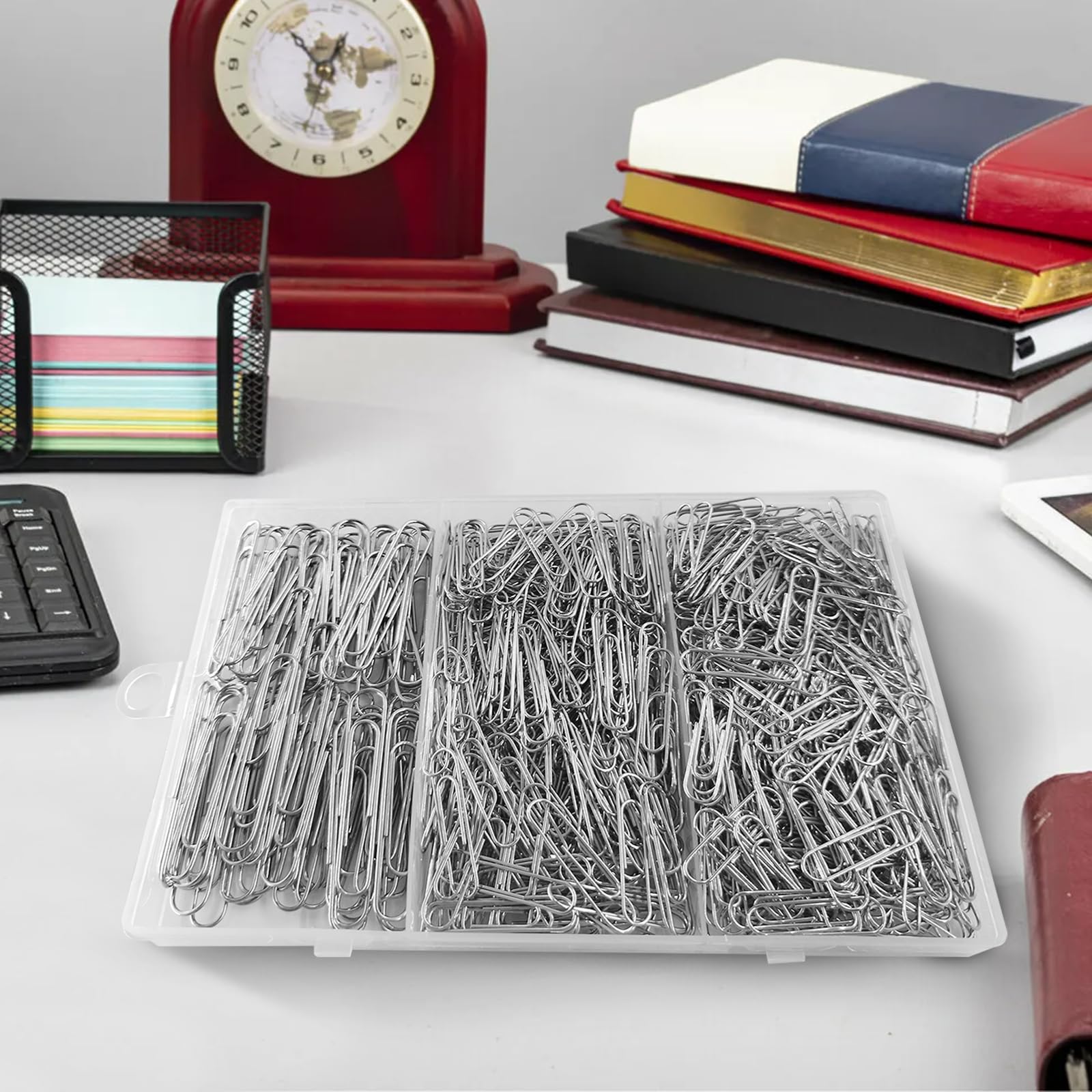 Paper Clips Assorted Size 700 Pieces,Large Medium Small Silver Paperclips,Durable and Rustproof Paper Clip for Paperwork Office School Document Organization(28mm - Image 4