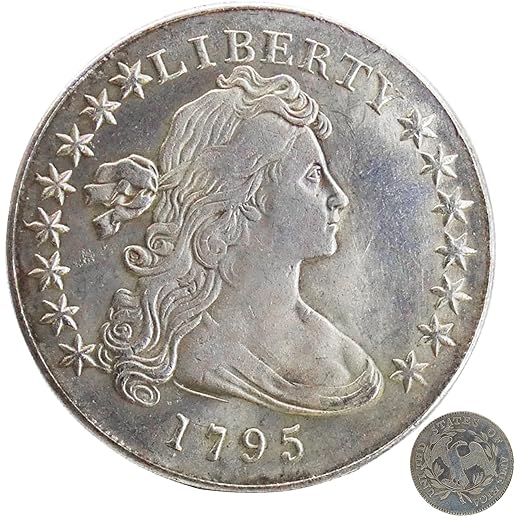 Rare Collectible Antique Historical Coin Exquisite Cameo Design Old Silver Dollar Souvenir Reproduction Artwork Uncirculated Morgan Collection Silver Dollar1795（1PCS）