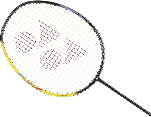 Miniatura 3 de YONEX Raqueta de bádminton grafito serie Astrox Lite (G4, 2.72oz, tensión de 30 libras) (Astrox 01 amarillo negro)
