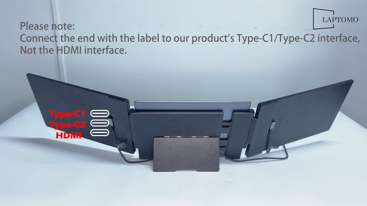 LAPTOMO S3 トリプルスクリーン拡張器　ほぼ新品 Amazon.com: S3 Laptop Screen Extender, 14'' Triple Portable