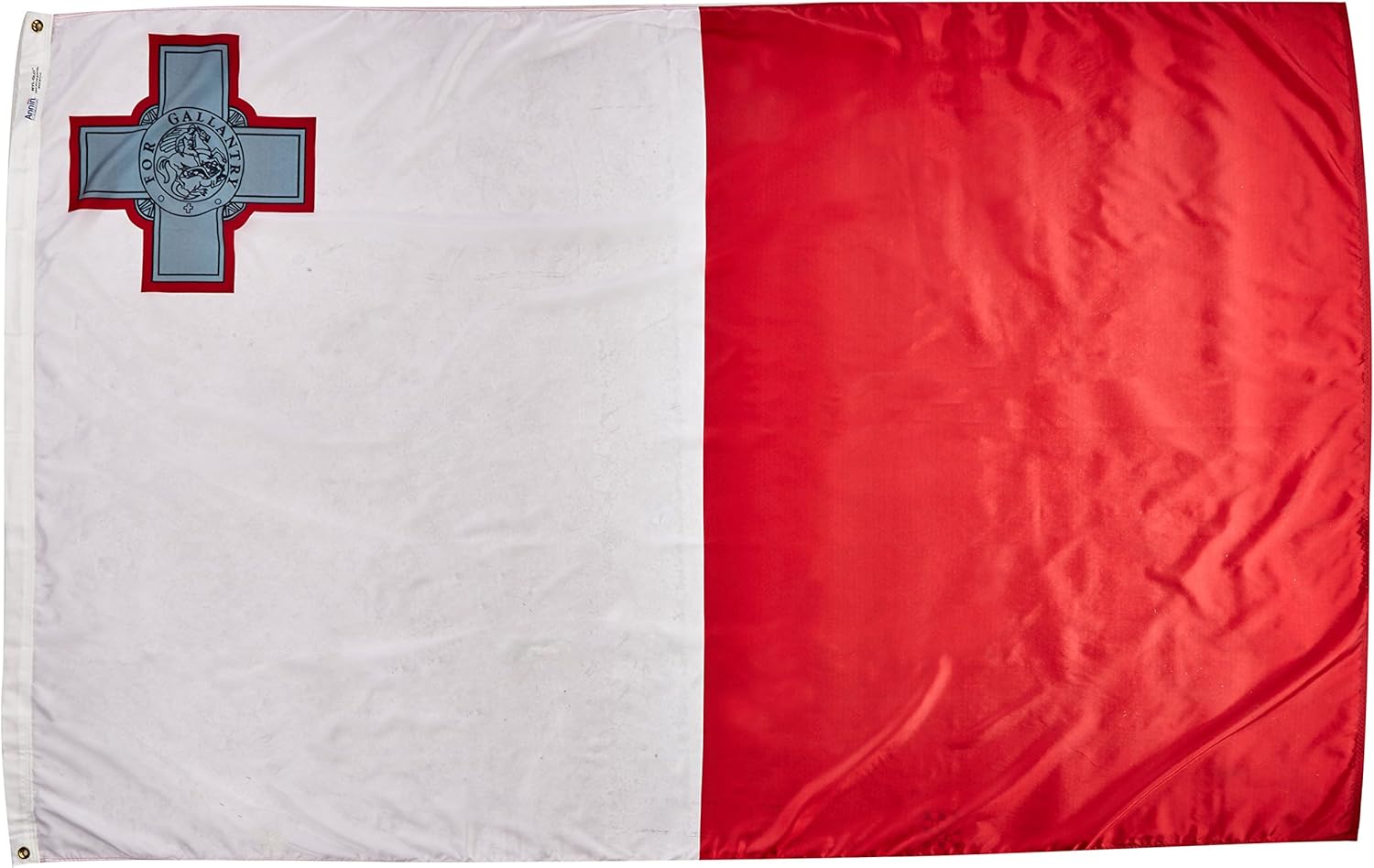 Annin Flagmakers Model 195493 Malta Flag USA-Made to Official United Nations Design Specifications, 3 x 5 Feet, Multicolor