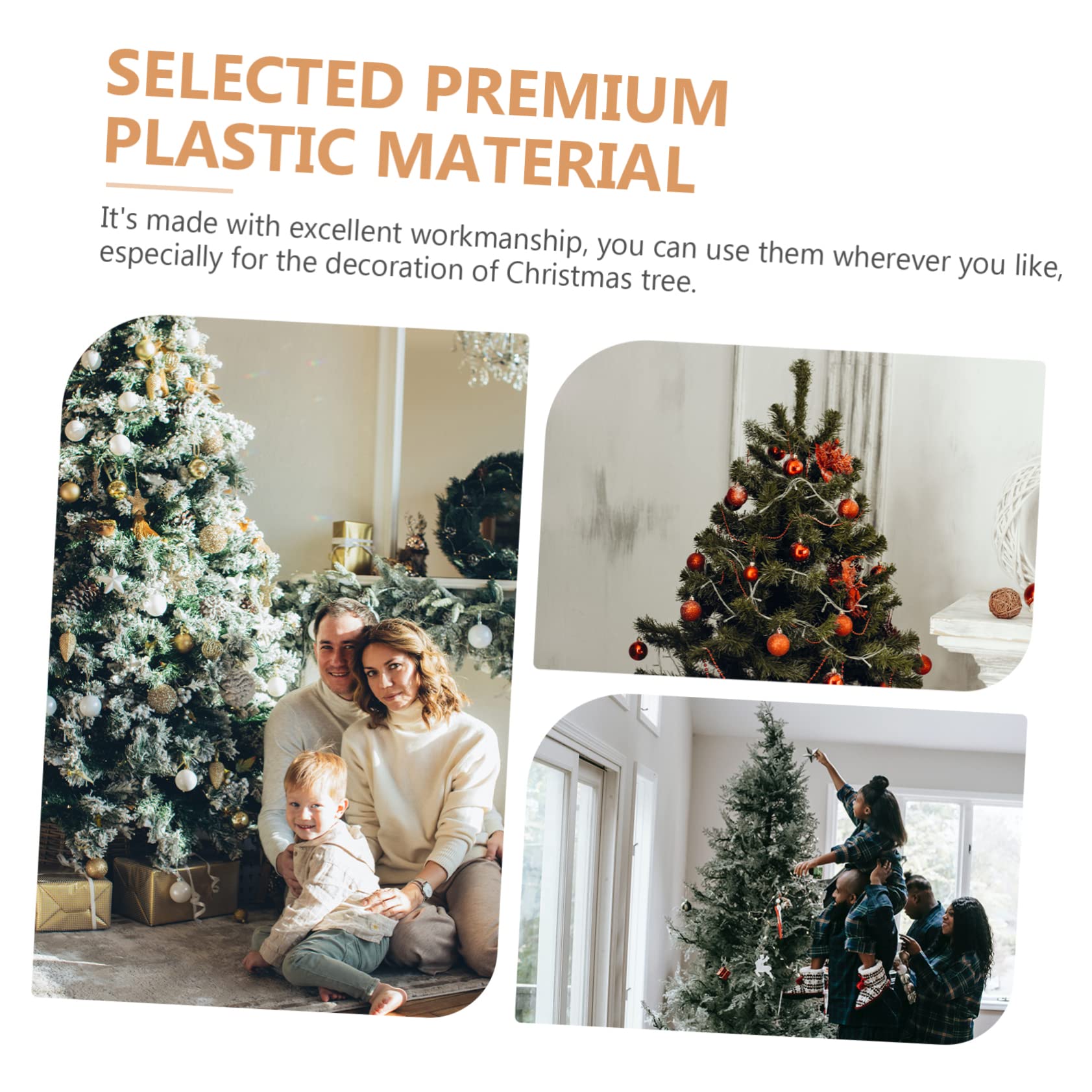 TOPBATHY 120 STK Zwiebel- - -Schnee-Nadel Weihnachtsbaum-eiszapfen-anhänger Christbaumschmuck Weihnachts-eiszapfen Ornament Eiszapfen-Ornamente Weihnachtsbaumschmuck Plastik