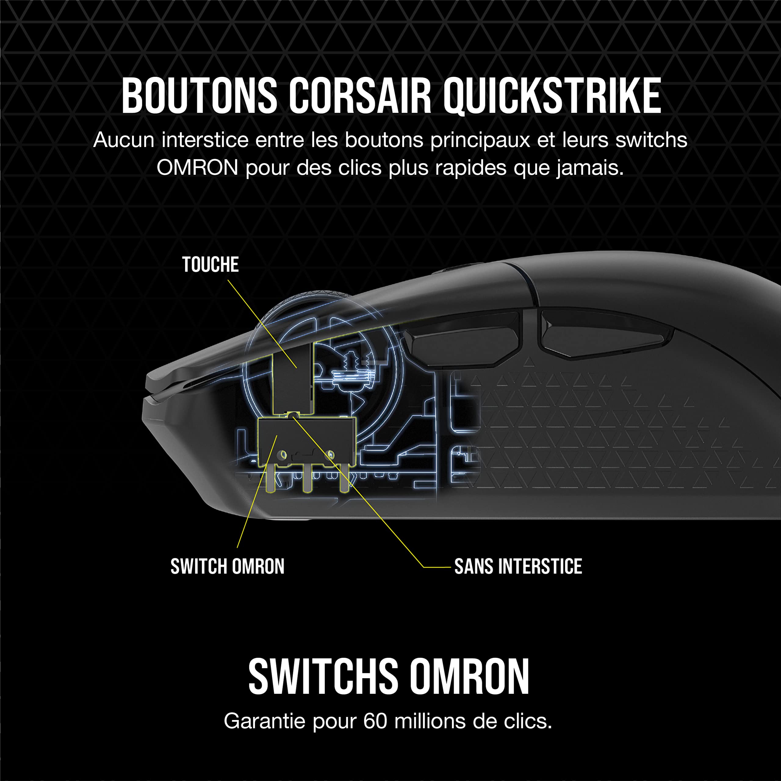 Corsair KATAR Elite Wireless Souris de Jeu FPS Ultra-Légère – Noir | 26 000 PPP, forme symétrique, batterie jusqu'à 110 heures, compatible iCUE, PC, PS5, PS4, Xbox