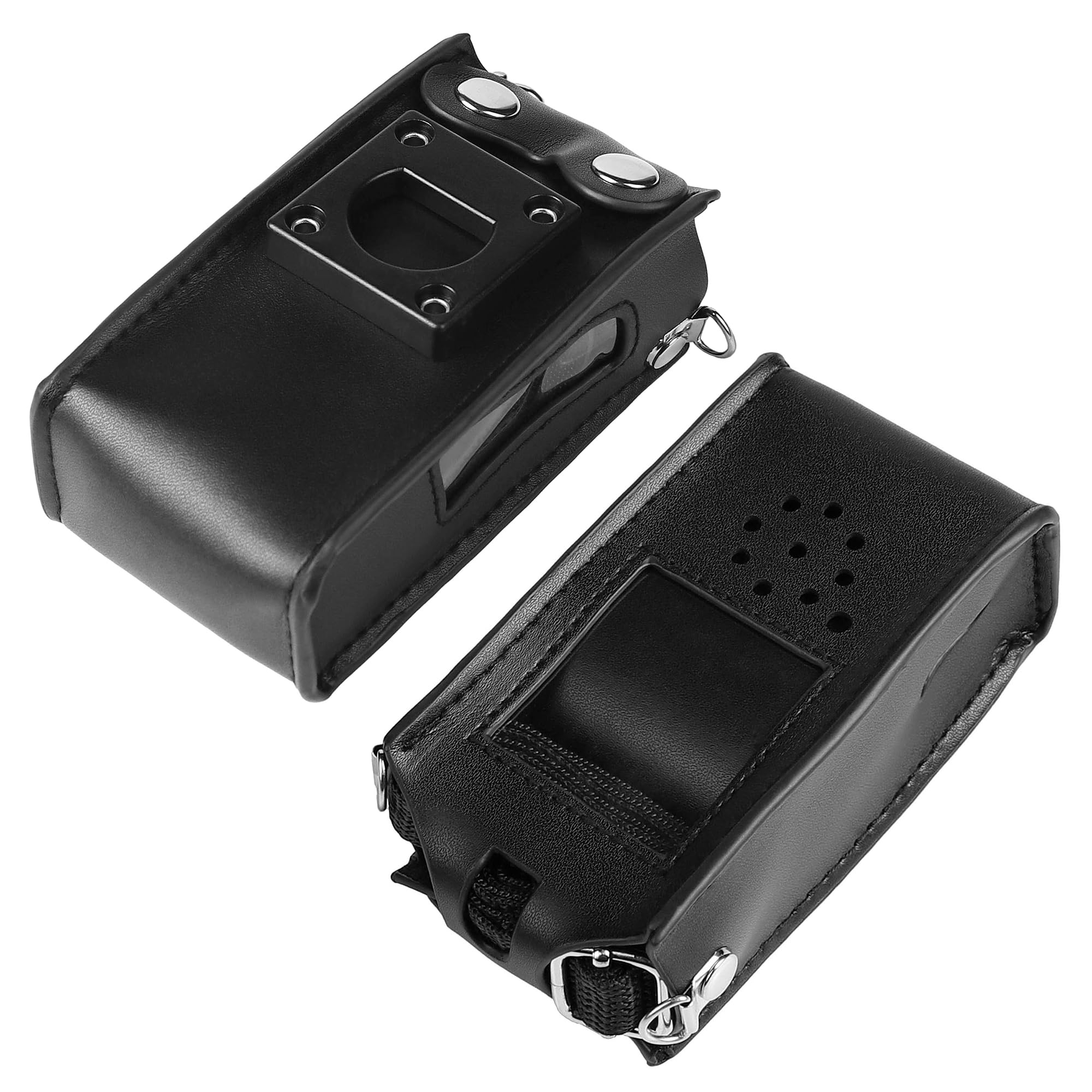 SUNDELY Carrying Case Holder Holster Pouch Bag PU Compatible with Motorola Radio Talkabout T62 Walkie Talkie with Strap D Ring & Clip on Belt Loop - Image 3