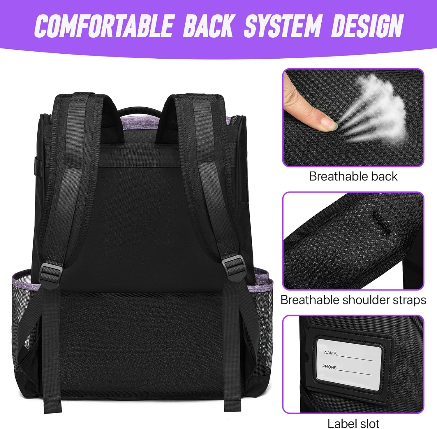 Cleaning Bags, Large Cleaning Supply Caddy With Bottom Plate, Cleaning Caddy Bag For Housekeepers Tools,Cleaning Supplies Organizer With Multiple Pockets