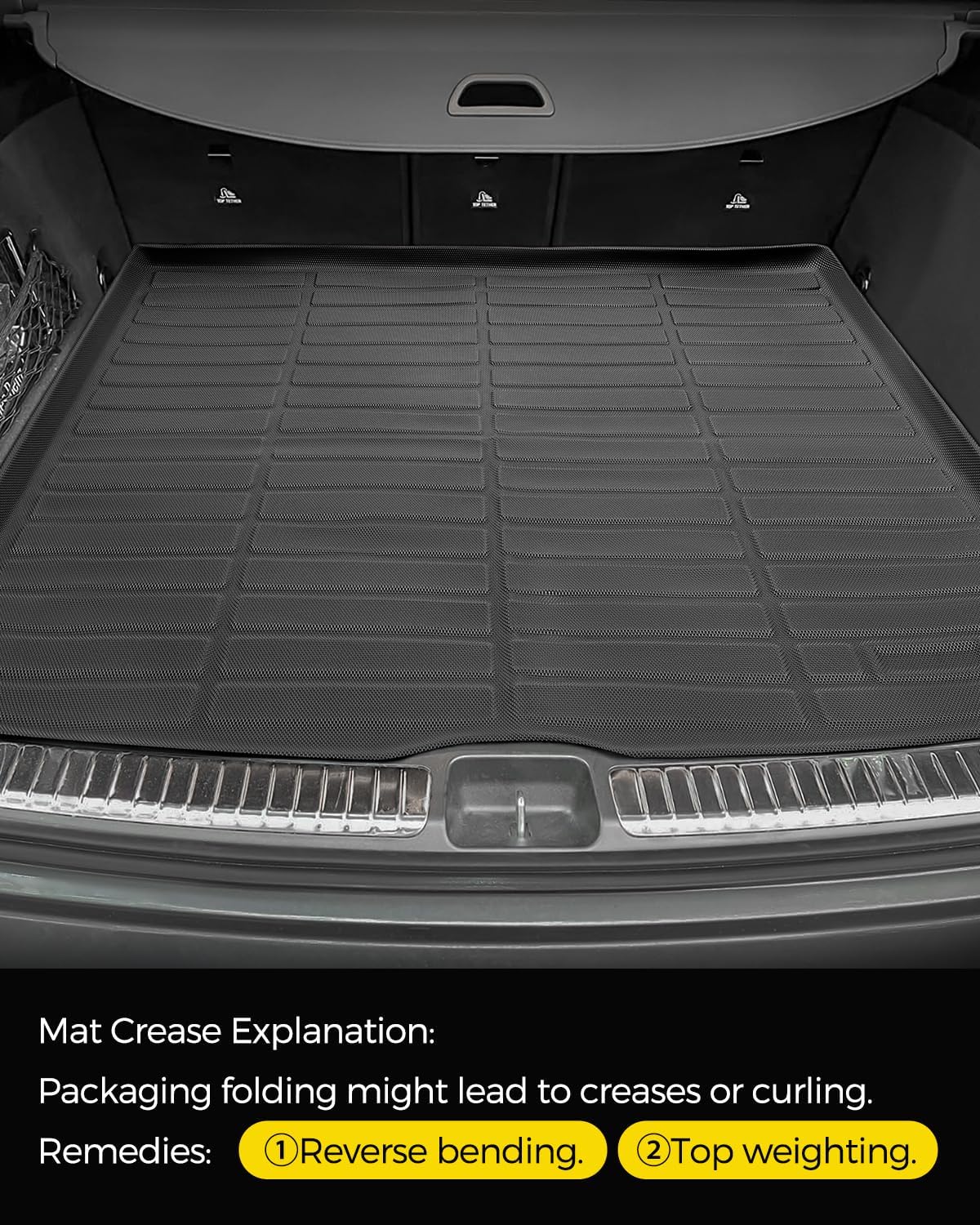 Car Floor Mats for Mercedes Benz GLE 2020-2026: GLE 350/450 2020 2021 2022 2023 2024 2025 2026 (Not Fit for Coupe) TPE, All Weather Heavy Duty Rubber Accessories Full Set Floor Liners & Trunk Mat 4PCS - Image 5