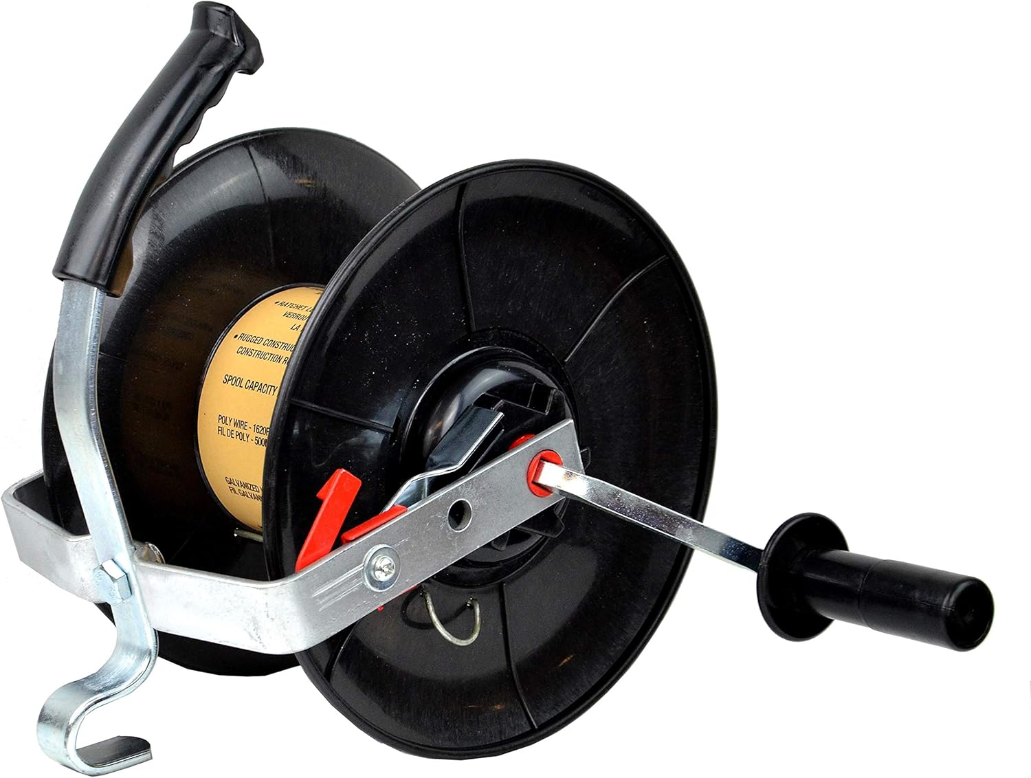 Zareba Self-Insulated Wire Reel for Electric Fencing - Agricultural Equipment - Farming Tools- Use with Wire or Polytape - 145