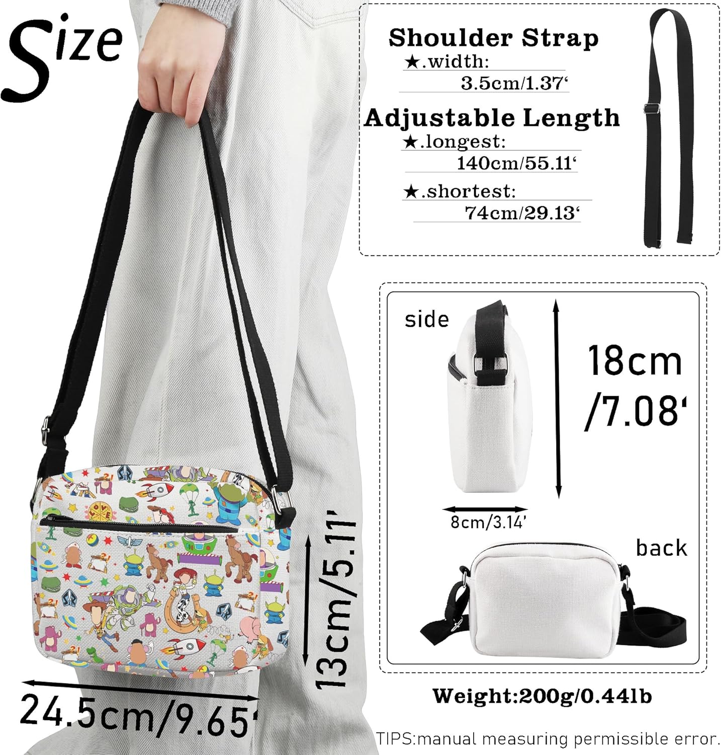 CMNIM Cartoon Movie Merchandise Gift Inspired Characters Tote Bag Fans Gift Cartoon Movie Lover Travel Shoulder Bag - Image 4