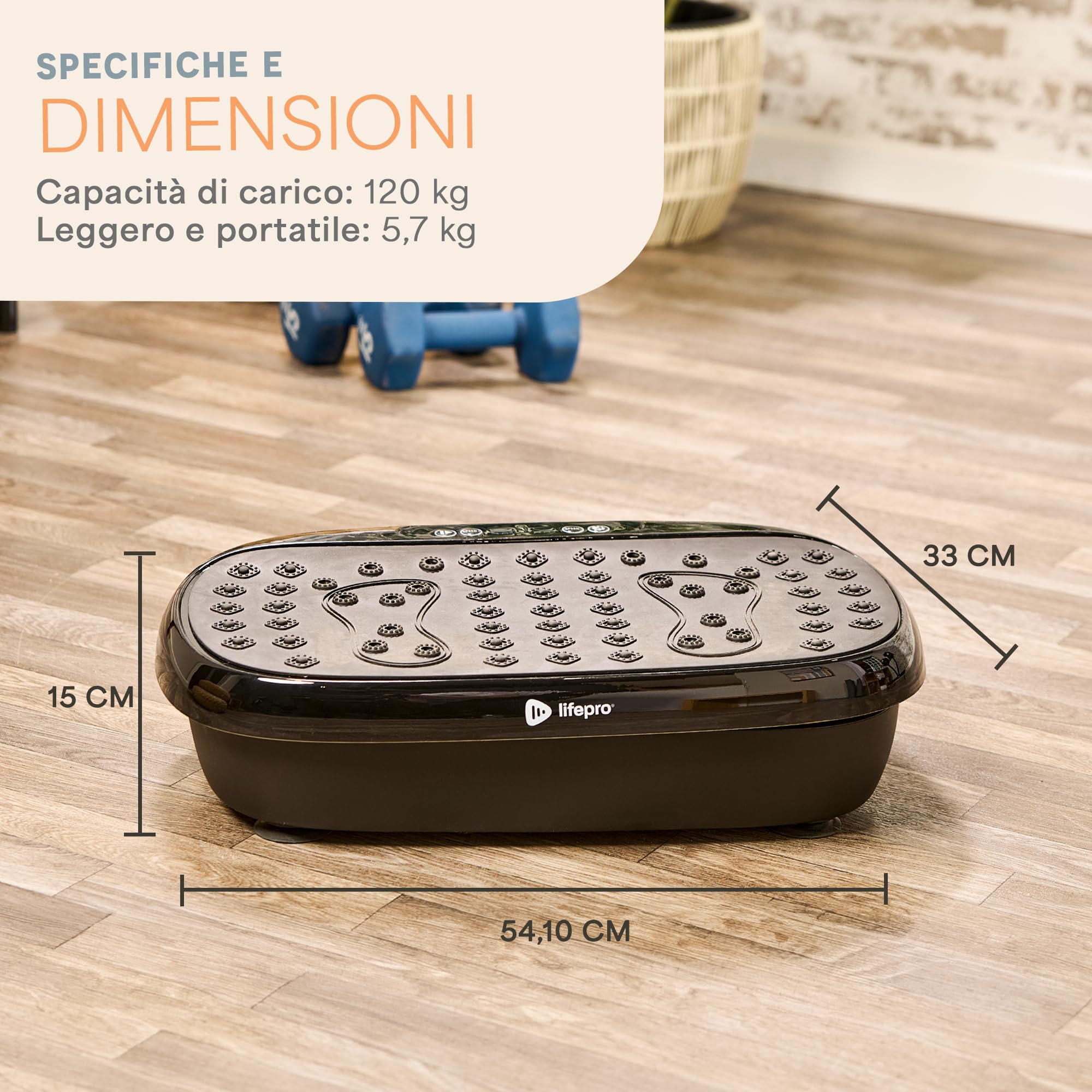 LifePro Vibration Plate Training Device – Hexaplate for Lymphatic Drainage and Weight Loss – with LED Display, Remote Control, and Quiet Motor