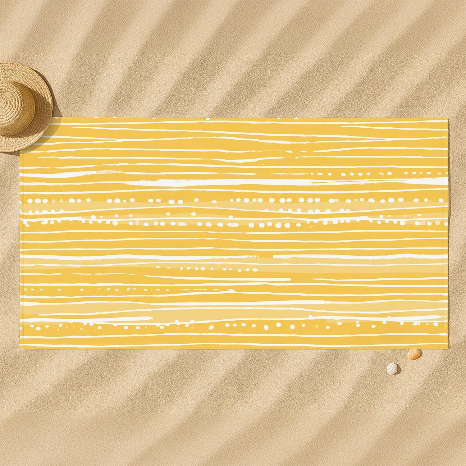 Telo mare moderno nordico, extra large, 200 x 100 cm, in microfibra, senza sabbia, ad asciugatura rapida, accogliente, luminoso, fresco, caldo, a righe, astratto, ideale come regalo per le vacanze per