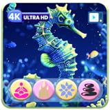 Seahorse Serenity Screensaver – Calm Ocean Views with Gentle Piano, Sleep Timer Countdown