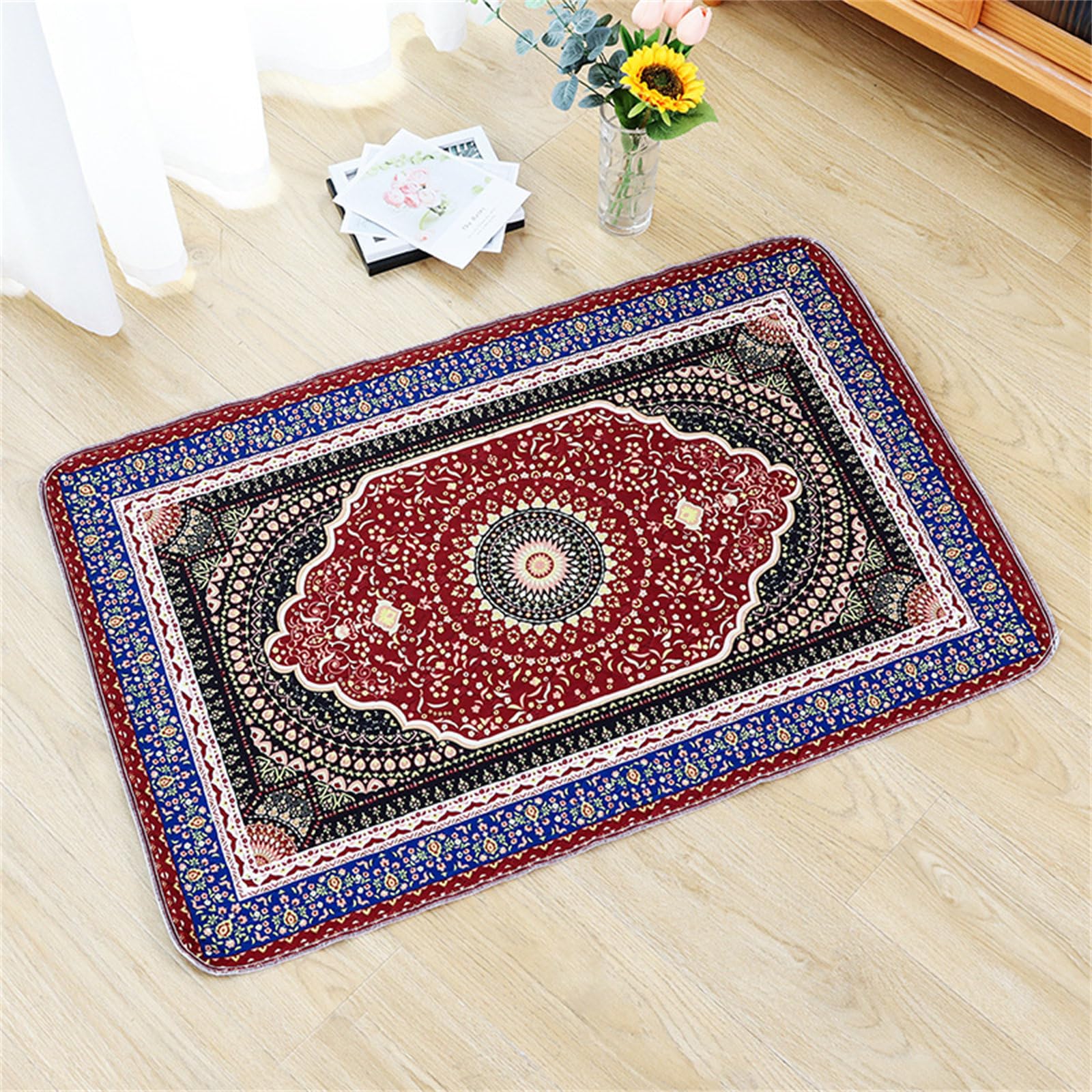 Fansu 2pc Empapadores Perros, Bohemia Lavable Reutilizable Almohadillas Perro, Antideslizante Absorbentes Empapadores para Perros, Adiestramiento Perros Almohadillas (150x90cm,Multicolor)