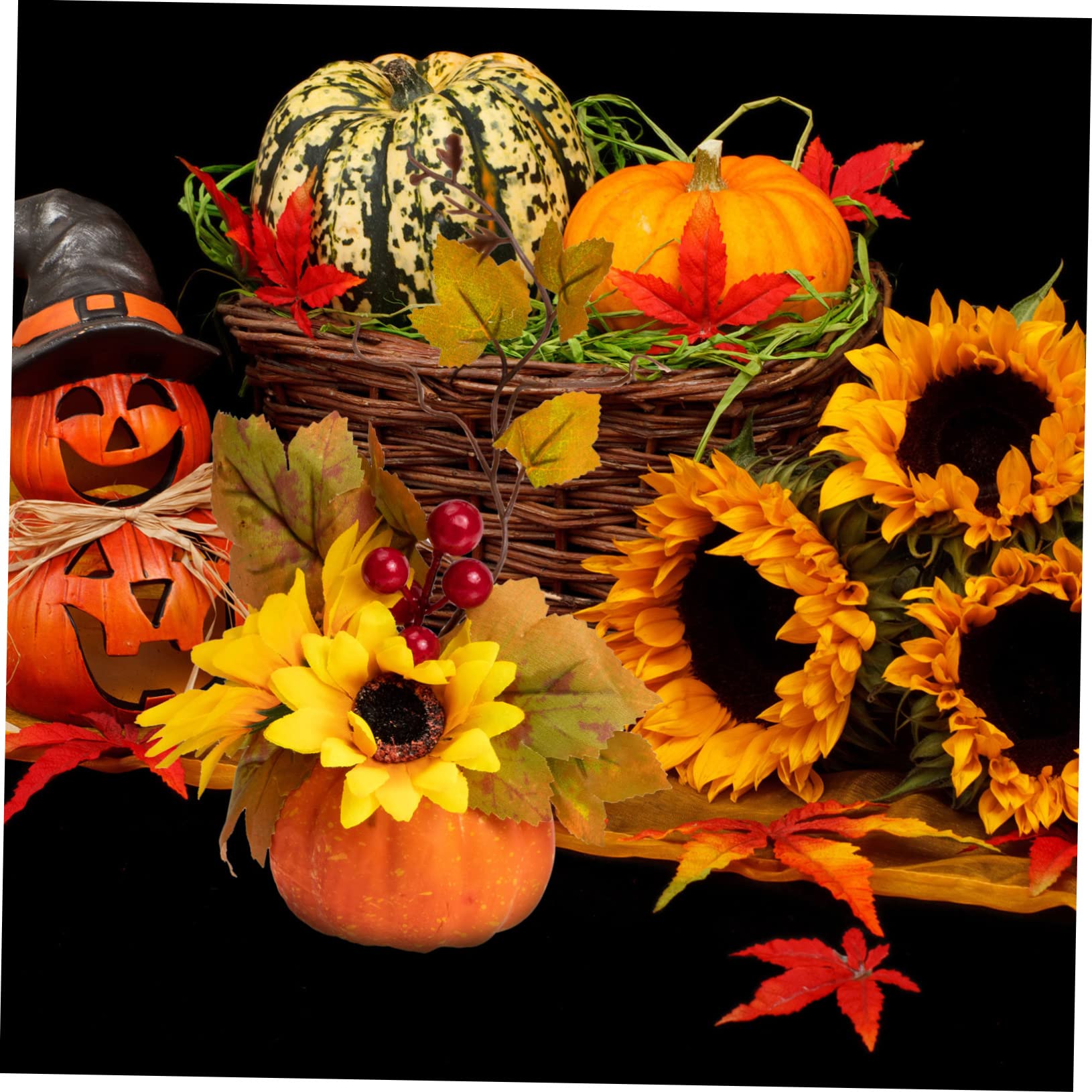 ABOOFAN 5stücke Künstliche Halloween Kürbis Deko Realistische Simulations-Pumpkins Für Party Bar Und Zuhause Für Festliche Anlässe Und Foto-Requisiten