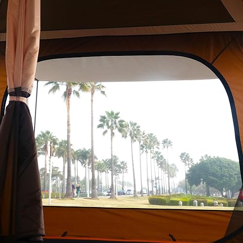 Miniatura 11 de KTT Extra Large Tent 6-10-12-14 Person(B),Family Cabin Tents,2 Rooms,3 Doors and 3 Windows with Mesh,Straight Wall,Waterproof,Double Layer,Big Tent