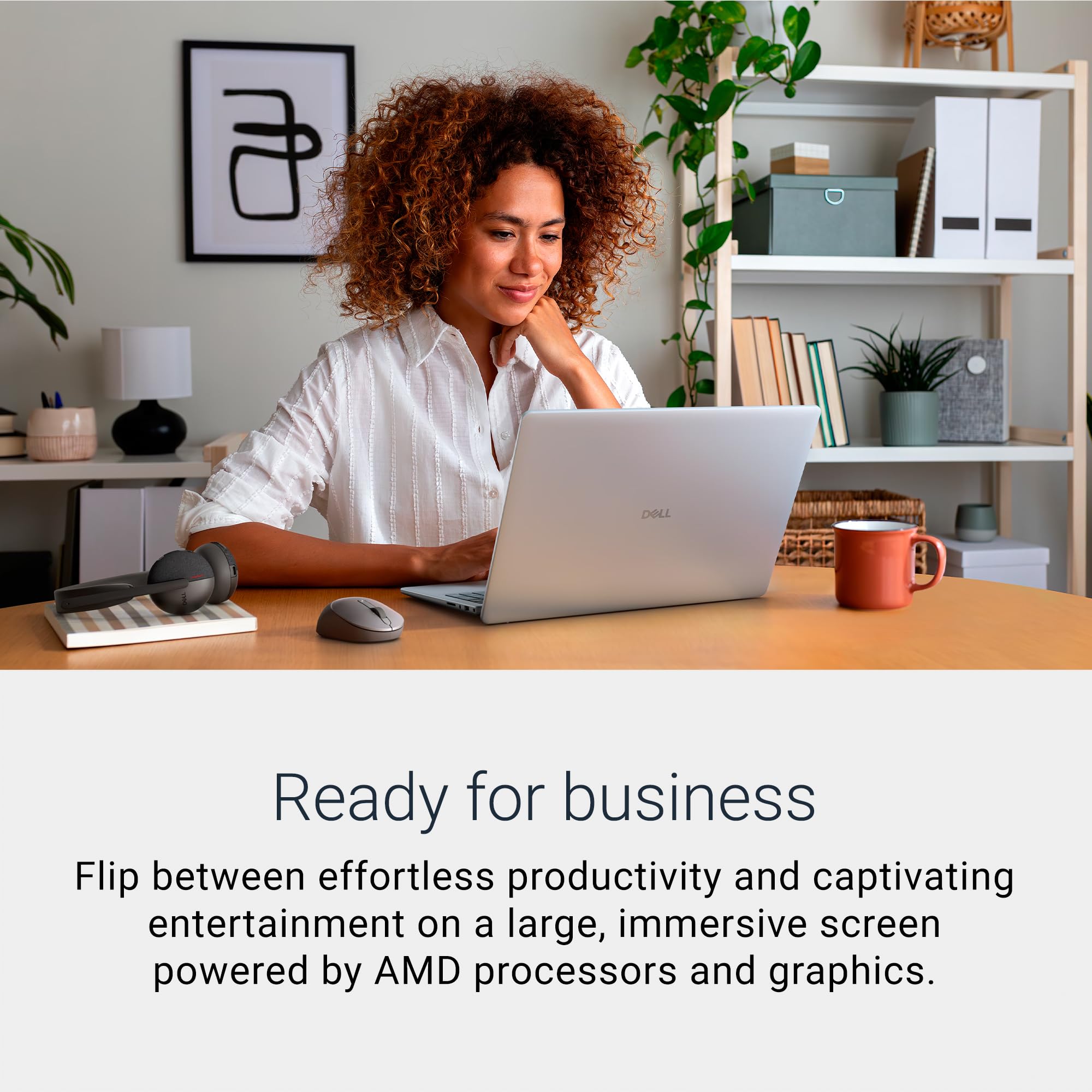 Dell 16 Laptop DC16256-16.0-inch 16:10 2K Touchscreen Display, AMD Ryzen AI 7 350 Processor, AMD Radeon Graphics, 32GB Memory, 1TB SSD, Windows 11 Home, Copilot+, Onsite Service, Platinum Silver - 5