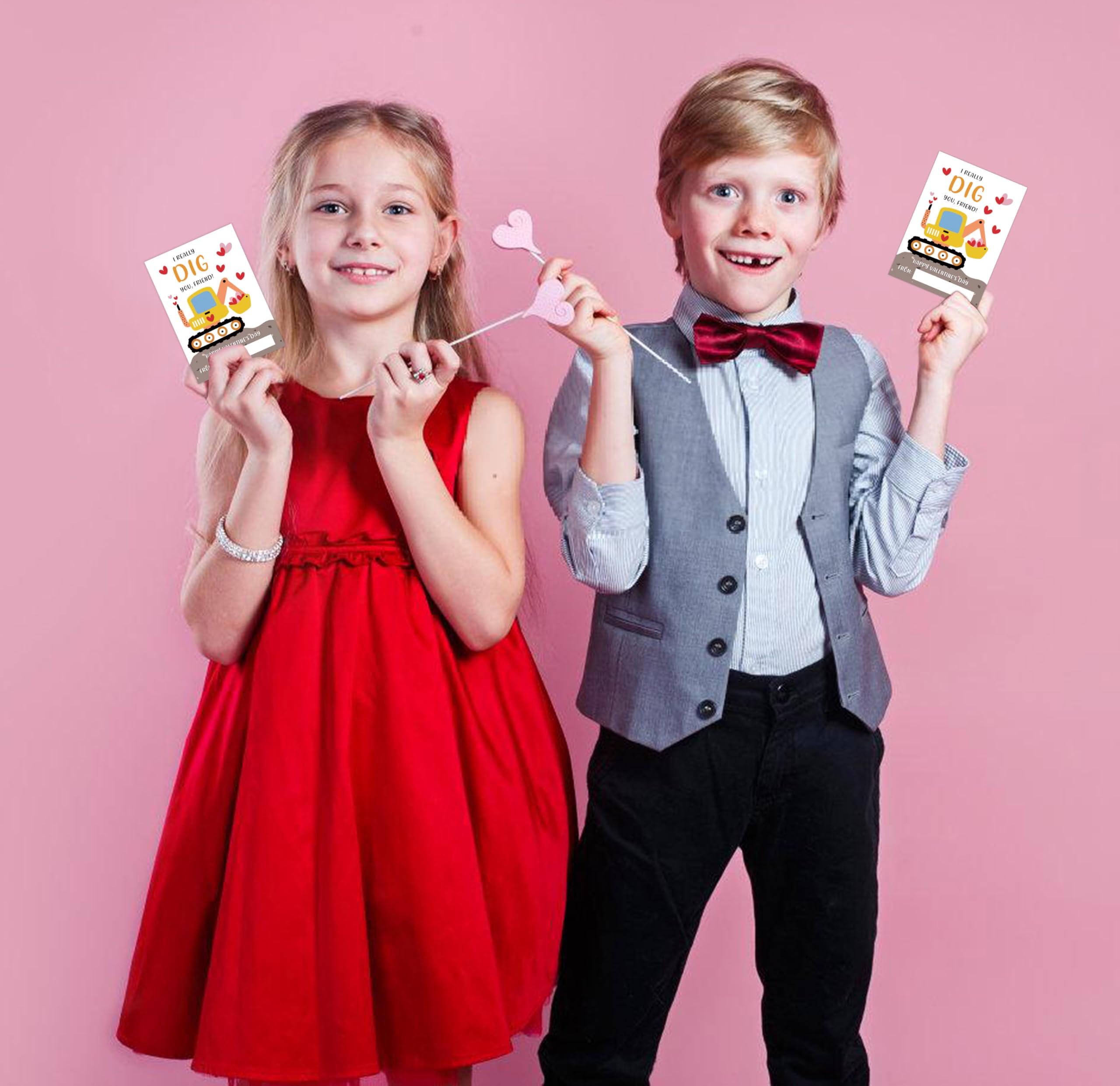 30 Valentinstagskarten Für Kinder – 12,7 X 8,9 Cm, Süße Designs, Blanko Rückseite, Perfekt Für Schule & Geschenke (ETQ03)