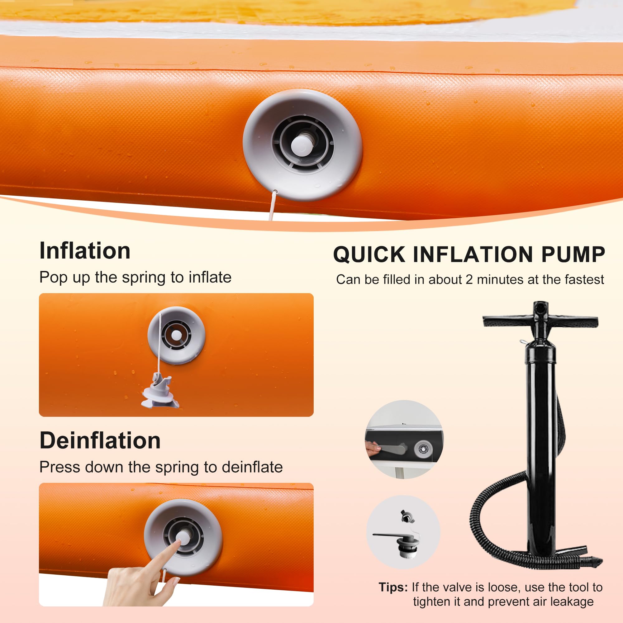 VOFiTNY Rampa da piscina per cani fino a 90,7 kg, 2025 nuove rampe per cani con cuscinetto antiscivolo in EVA e scala per pesi, gradini per cuccioli per piscina/barca/pontile/mare, dock arancione per
