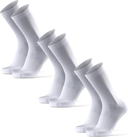 DANISH ENDURANCE Calcetines de Ciclismo, Calcetines Deportivos Anti-Ampollas Hombre Acolchados y Transpirables, para Hombres y Mujeres, 3 y 5 Pack