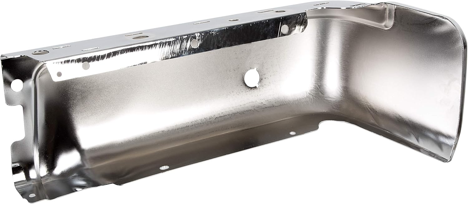 Chrome Rear Bumper End Cap Compatible with 2009-2014 Ford F150 & 2010-2014 Lincoln Mark LT (Left Side) Replacement for FO1102372 9L3Z17906B w/Sensor Hole