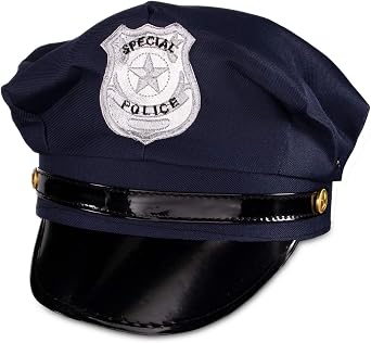 Windy City Novelties Adult Size Navy Blue Police Hat Dress Up Costume Accessory