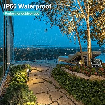 Linke Solar Spot Lights Outdoor, 2 in 1 Solar Garden Lights Dusk to Dawn [Energy Class F]