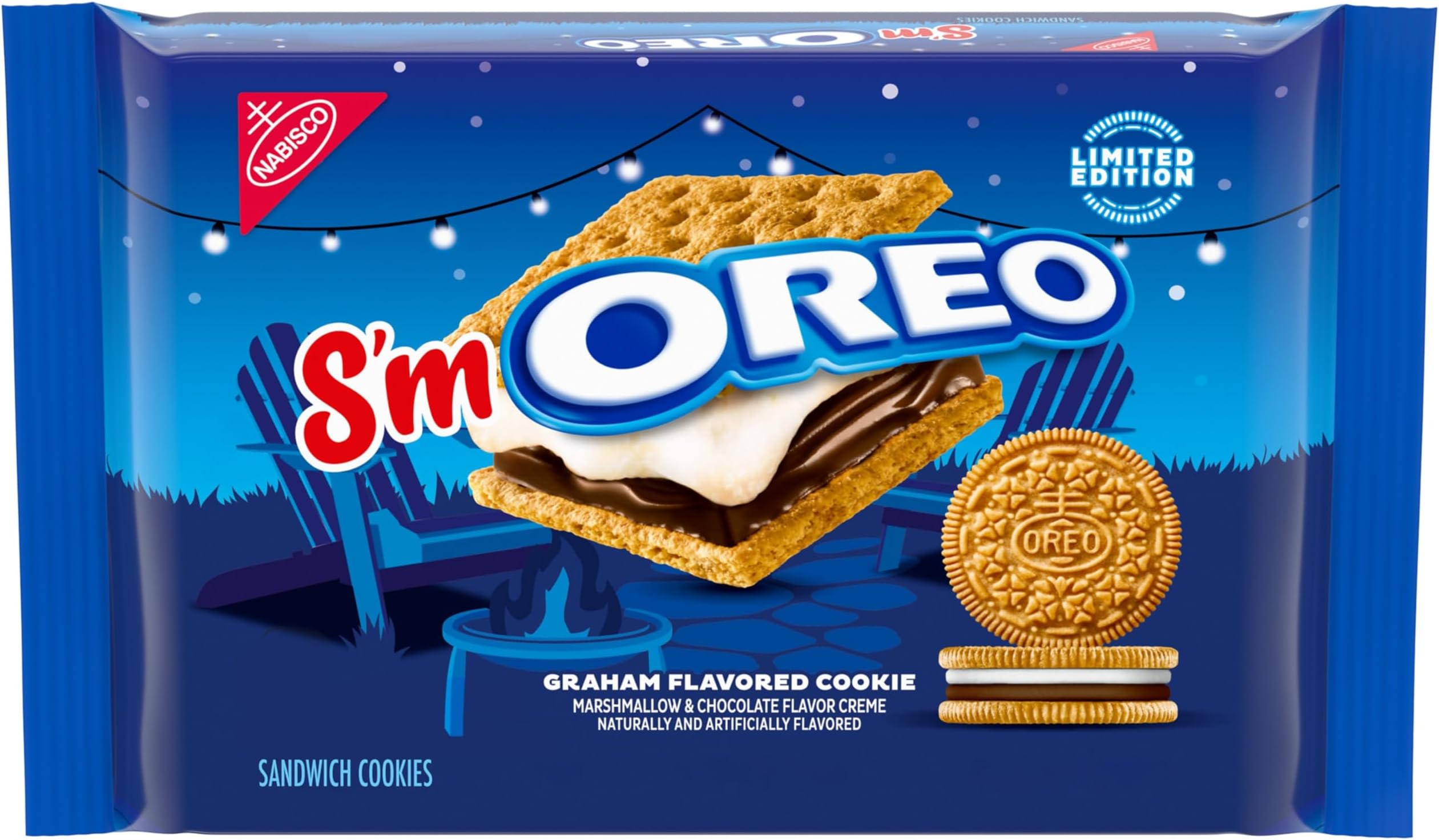 OREO S'mOREO Sandwich Cookies, Limited Edition, 10.68 oz