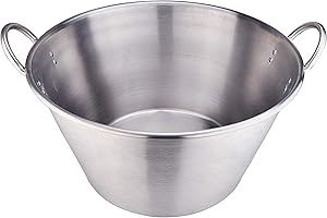 ARC Stainless Steel Mexican Cazo para Carnitas, 21 Inches Heavy Duty