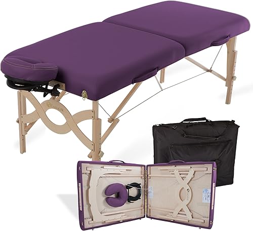 Miniatura 2 de EARTHLITE AVALON - Mesa de masaje portátil AVALON  Placa final Reiki, base facial de descanso flexible premium y cojín de estratos, funda de