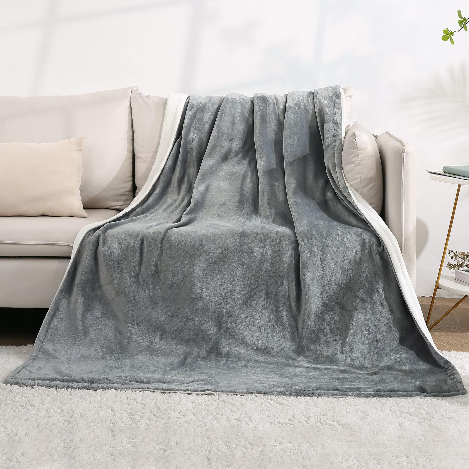 Manta Calefactora Eléctrica para Cama con Apagado Automático Protección contra Sobrecalentamiento Temporizador Automático 10 Horas, 4 Niveles de Temperatura, Lavable, 180 x 130 cm OEKO-TEX STANDARD 100