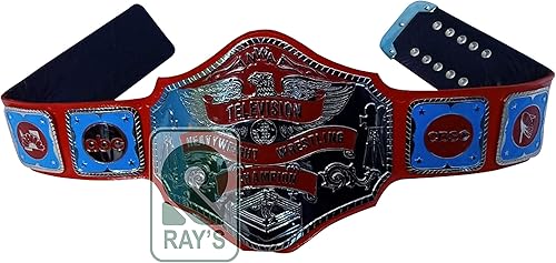 Miniatura 2 de RAY'S Television Heavyweight Wrestling Champion Replica Cinturón Tamaño Adulto.