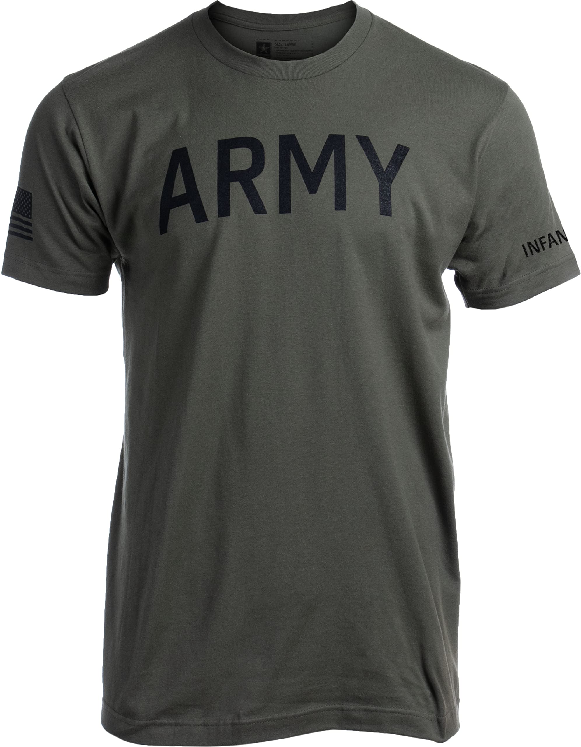 Army PT Style Shirt - U.S. Military Physical Training Infantry Veteran Workout T-Shirt
