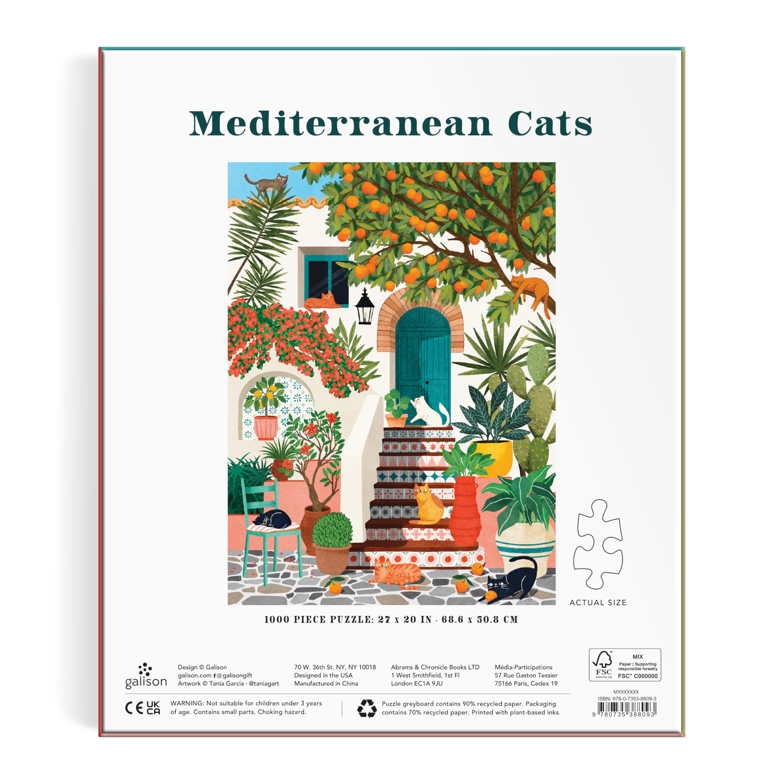 Mediterranean Cats 1000 Piece Puzzle - 5