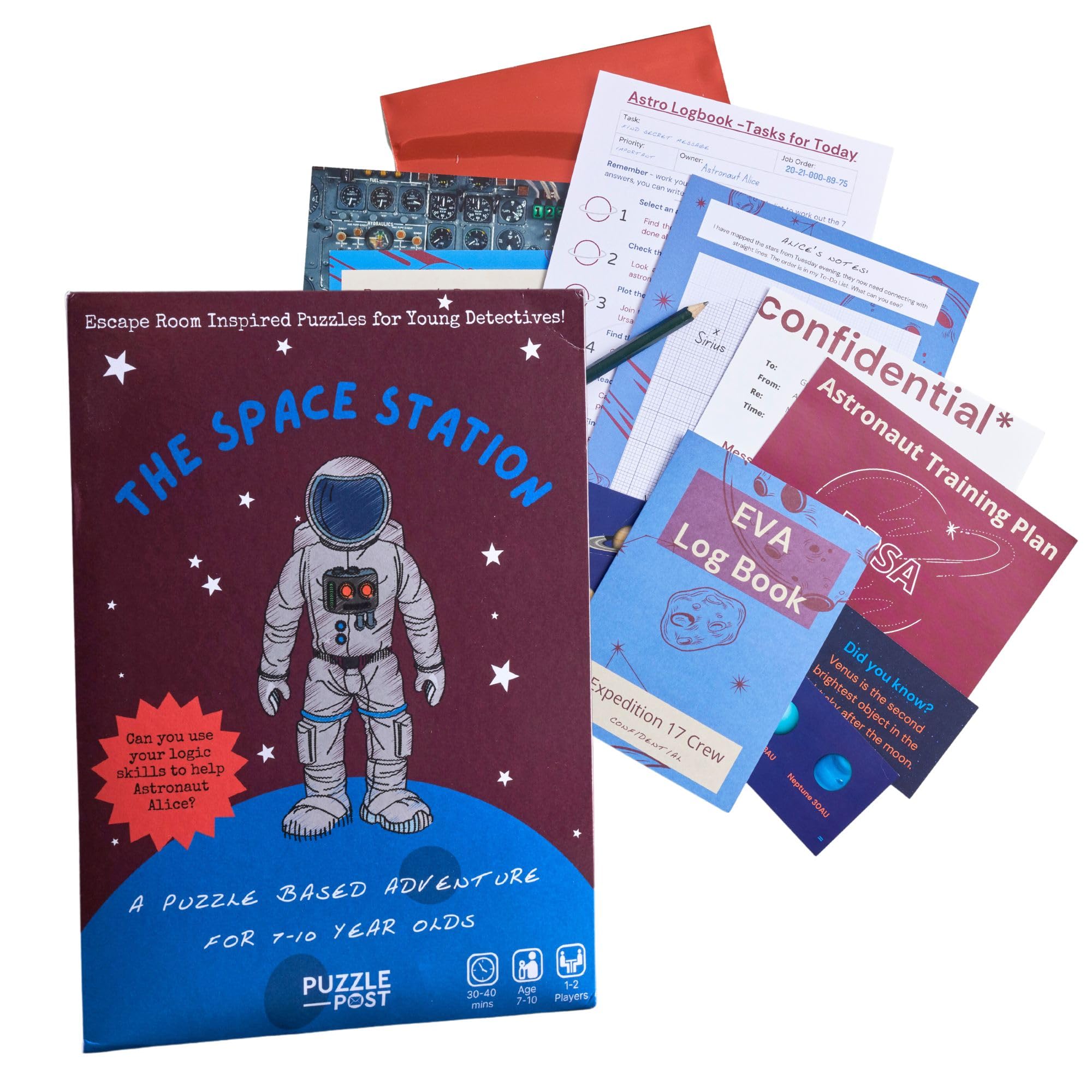 Childrens Escape Room In An Envelope | Kids Puzzle Game | A Puzzle Adventure | The Space Station