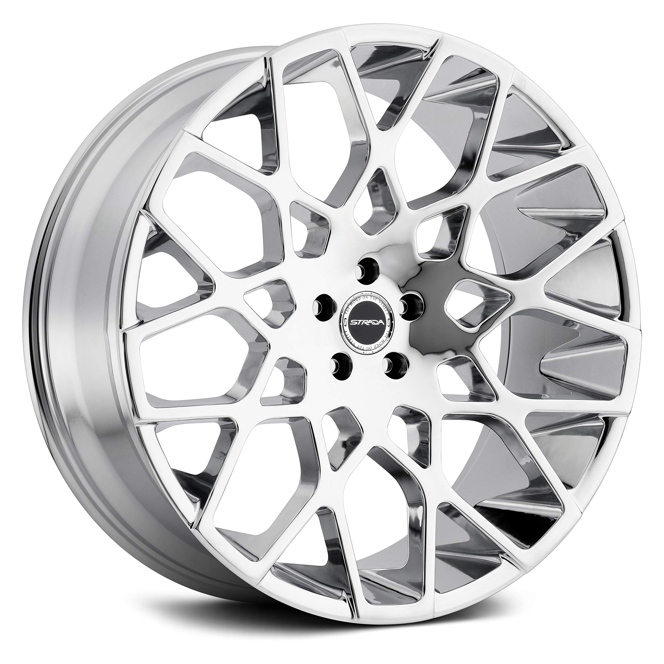 STRADA BUCA Custom Wheel - 24x10, 15 Offset, 5x114.3 Bolt Pattern, 72.6mm Hub - Chrome Rim