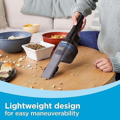 Miniatura 7 de BLACK+DECKER Dustbuster blast Aspiradora de mano inalámbrica con cargador y herramienta para hendiduras (HNVD220J00)