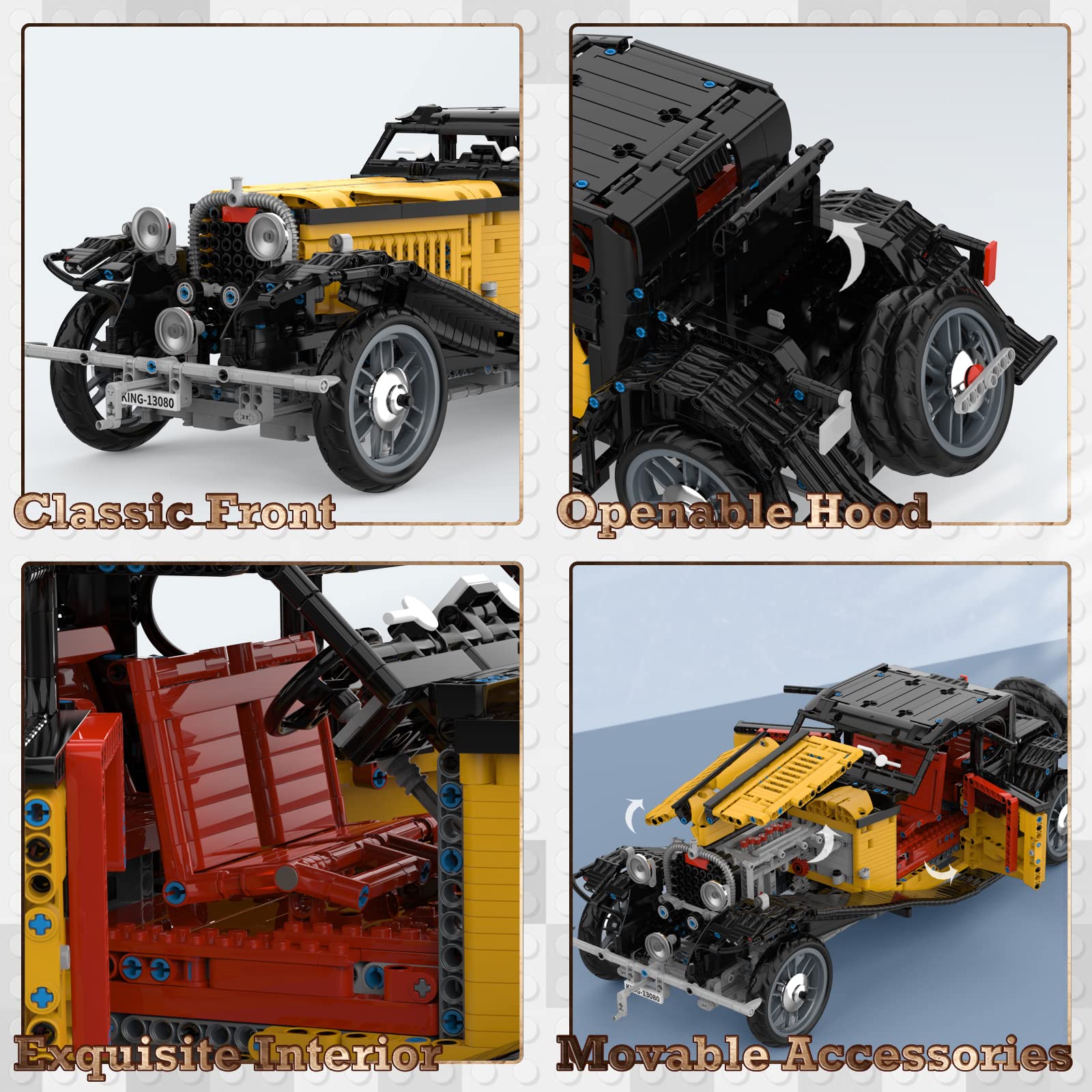 Amazon.co.jp: JMBricklayer モデルカーキット ビルディングブロック 1  