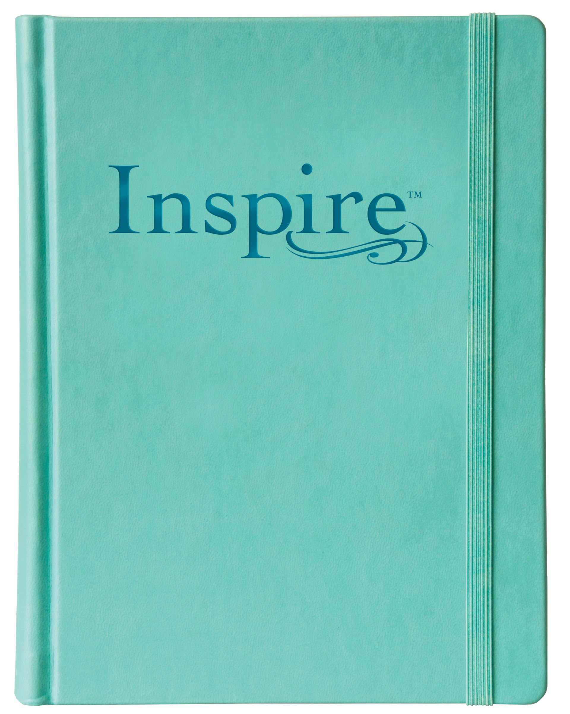 Inspire Bible NLT (Aquamarine, Filament Enabled): The Bible for Coloring & Creative Journaling
