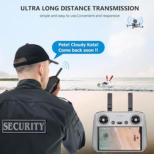 Miniatura 3 de STARTRC Altavoz Drone en tiempo real, megáfono, portátil, sin interferencias, micrófono de larga distancia para DJI Air 3/Air 3S/Mavic 3