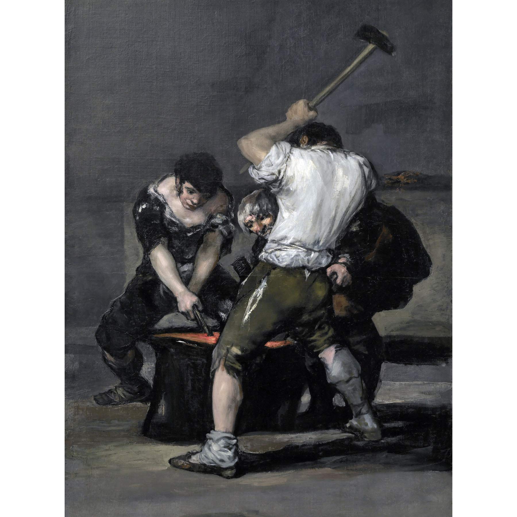 Francisco Goya Y Lucientes De La Fragua Kunstdruck auf Leinwand, groß, Premium-Poster