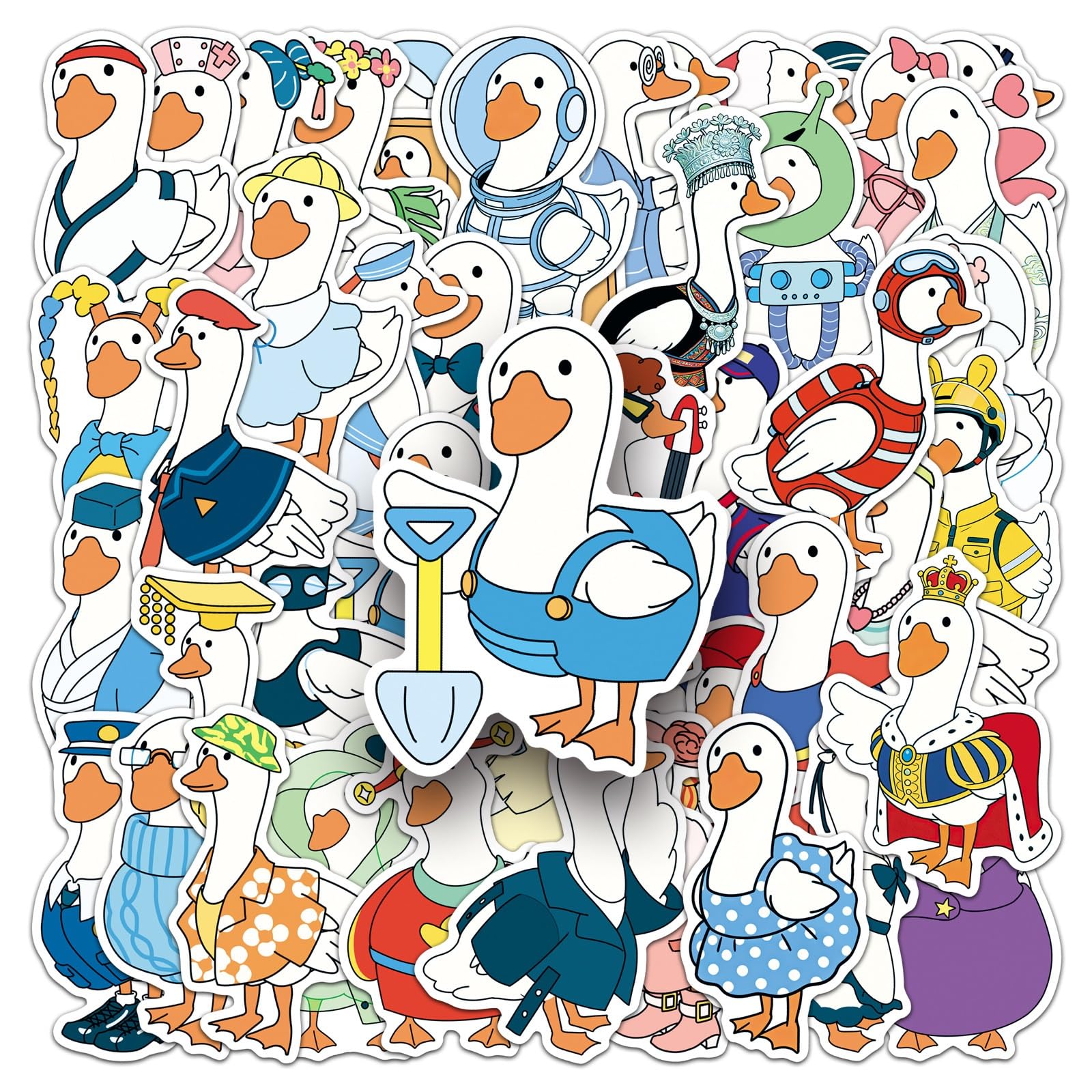 FGLFPXI 50-Pack Stickers Waterproof Decorations for Guitars Headsets Luggage Tablets Stationery