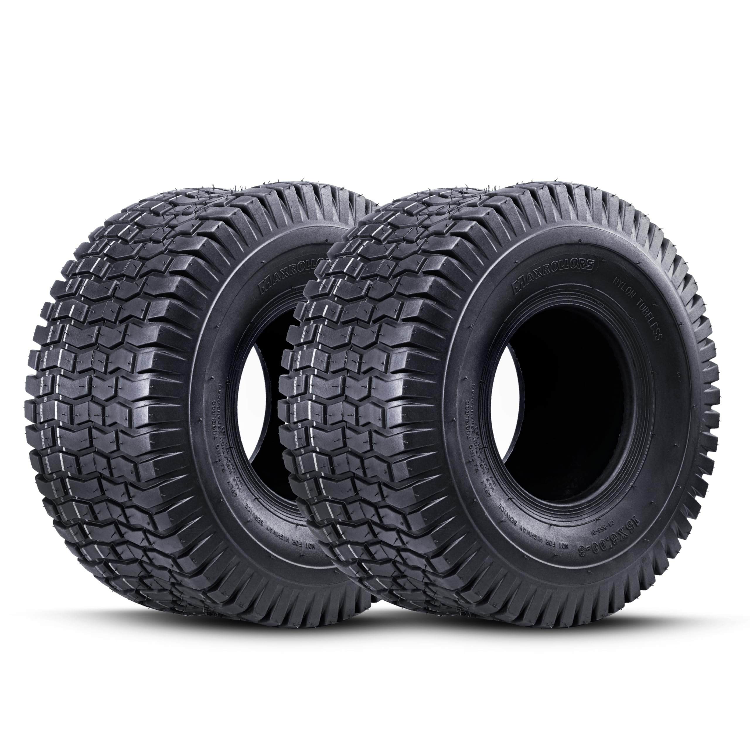 MAXROLLORS 15x6.00-6 Lawn Mower Tires (2 Pack)