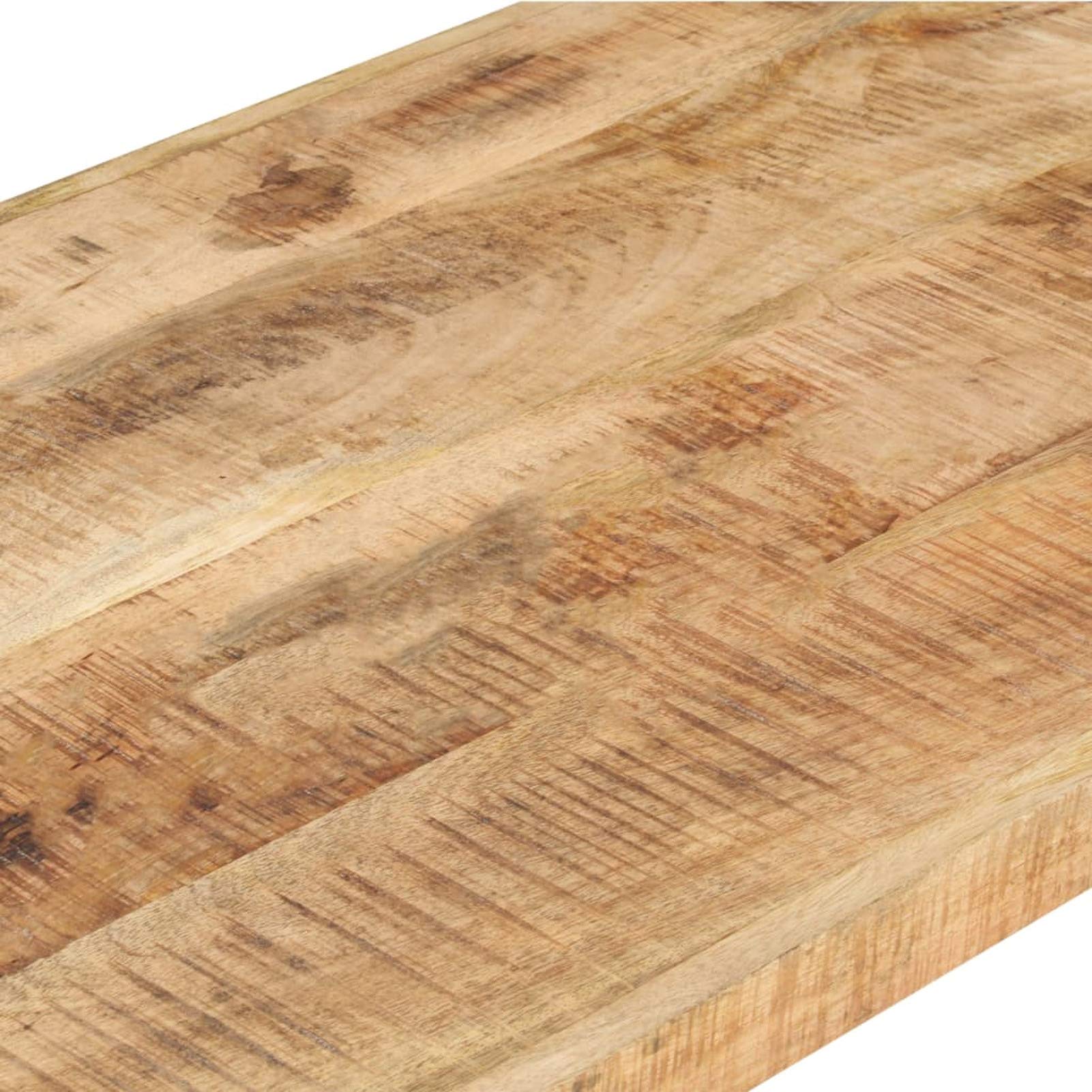 Homgoday Table basse 120 x 60 x 40 cm en bois de manguier brut, table d'appoint, table d'appoint pour salon, salle de réception d'invités, chambre à coucher et mobilier de bureau
