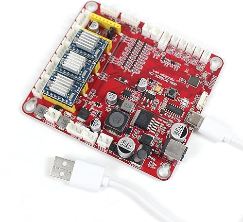 RATTMMOTOR Placa controladora CNC de 3 ejes GRBL Puerto USB, enrutador CNC, máquina de grabado, placa de control para bricolaje Mini CNC máquina
