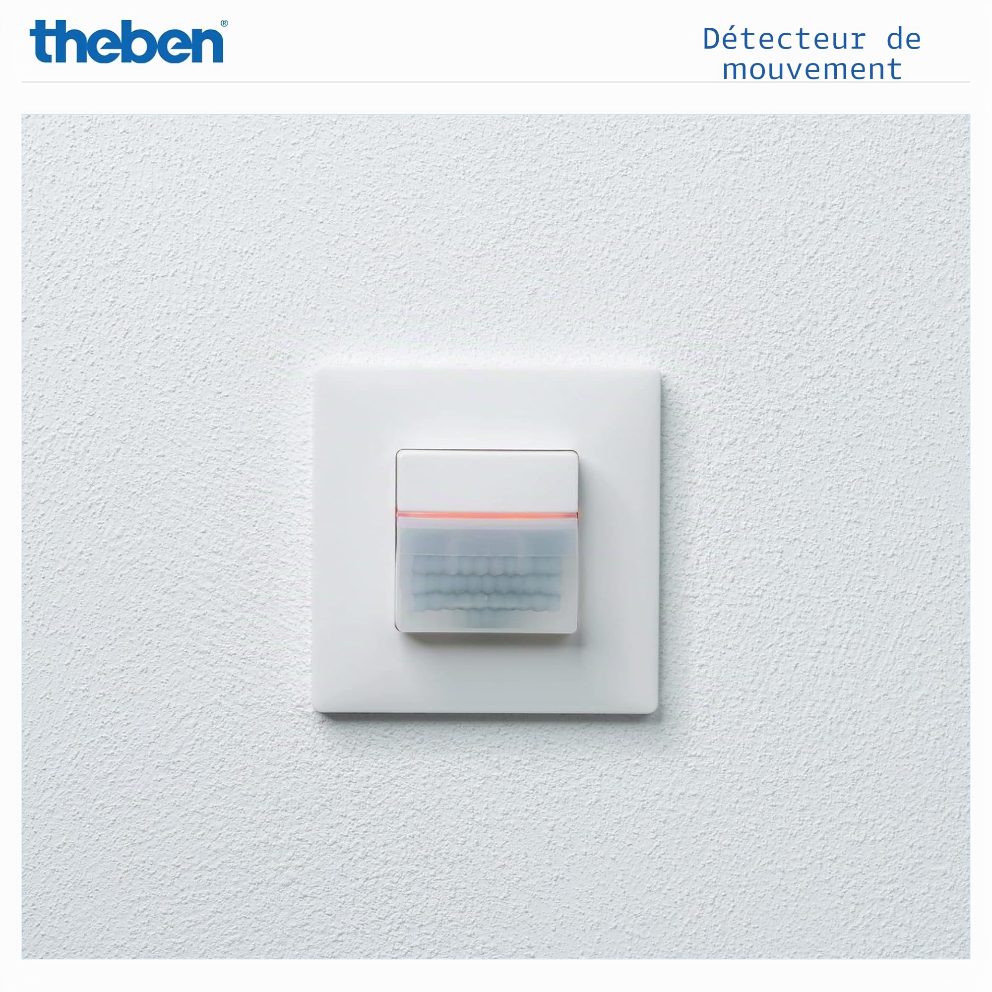 Theben 2060650 theMura S180-100 encastré WH détecteur de mouvement PIR